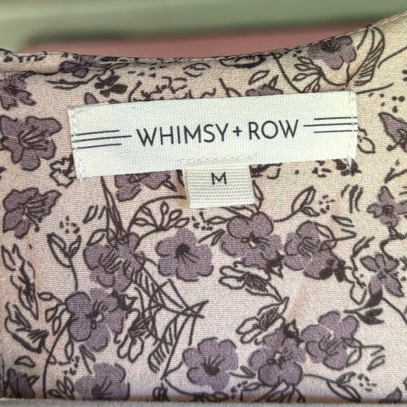 WHIMSY + ROW Floral Bree Dress in Lavender/Mauve (NWT) - Picture 4 of 12